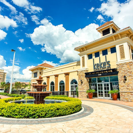 Keke's Breakfast Cafe with blue sky in background